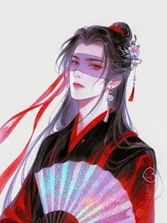 梦中人若翩翩 #插画#东方美学 #古风 #小说男主脸#国风计划