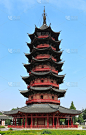 宝塔,塔,寺庙,苏州,建筑结构,户外,远古的,木制,建筑外部