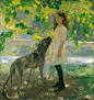 Amy Browning (UK 1881-1978) Lime Tree Shade (1913) oil on canvas 114 x 107 cm