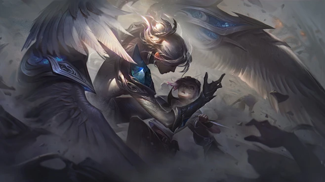 英雄联盟lol同人 正义天使 凯尔 皮城执法官 蔚4k壁纸-花瓣网