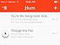 Hum iOS 7 Interface by Aaron Shekey