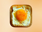 应用程序图标 - 鸡蛋和面包
