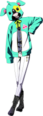 Tags: Anime, Ayase Retsu, Rejet, LOVE★DON!!★QUIXOTE, Reno (LOVE★DON!!★QUIXOTE), Hood Up, Light Background