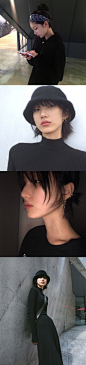Modle | 短发麻豆SongHwaOh  很有个人风格的女生 喜欢这种feel ​​​​