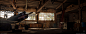 Workshop, Peyton Varney : This is a project that I created of a 1950's plane barn. The owner was a retired World War 1 German pilot that fled Germany with his old plane at the start of World War 2. Although he is no longer wishing to fight he still has a