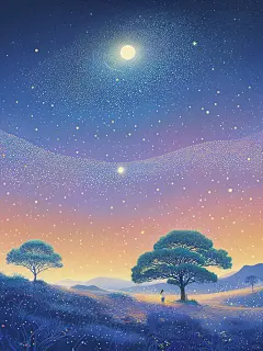 AI绘画｜奇域世界·繁星 - 小红书