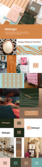 Mahogni Brand Identity Design. : Mahogni is an exclusive store for unique pieces of furniture. It specializes in accessories and antiques mainly. It offers its classy clients the ability to customize they love. While working on the brand identity, we want
