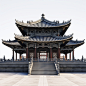 数字艺术图AI图古代建筑素材图片