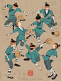 【绘画参考】活灵活现且不同姿势的古风人物合集（人物参考）