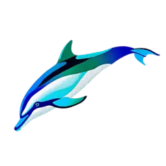 【米图网-52mitu.com】鲨鱼 手绘海豚 卡通海豚 海底世界 海鱼 动物 可商用 商用素材手绘海豚