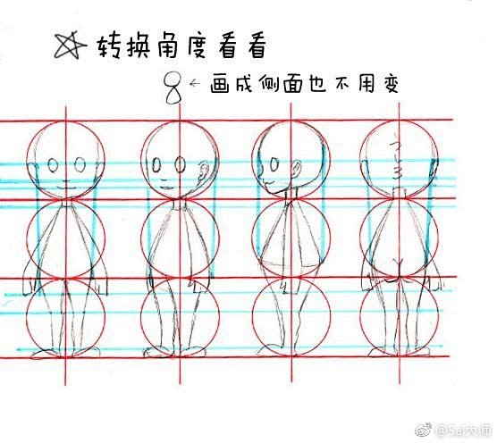 绘画学习超话

三头身小人的画法教程，...