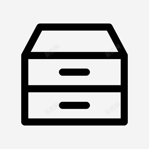 文件柜储藏室办公室图标 橱柜 icon 标识 标志 UI图标 设计图片 免费下载 页面网页 平面电商 创意素材
