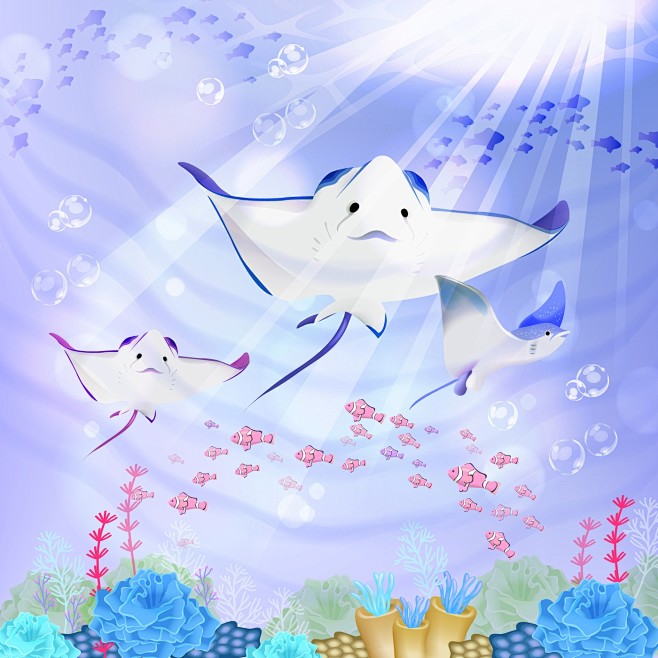 奇幻海底世界插画