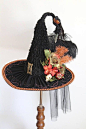 Victorian Witch Hat by Studio Sisu | 女巫帽细节还是蛮丰富的。 ​​​​