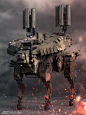 Gun Beast 001/ MOOSE, Yeong Jin Jeon : some composited image of  Gun Beast 001 / MOOSE 
July 2017

Moose is a first machine of my new project named 'Gun Beast'! 

 it is designed to support infantry. large body is easy to carry supplies and rig many kind