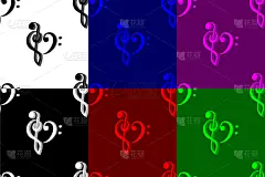 小提琴,低音谱号,动物心脏,白昼,形状,纸,包装纸,纺织品,式样,重复
