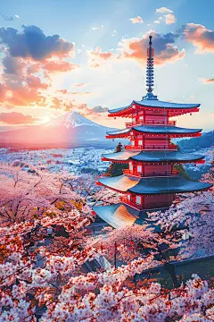 城市风景插画：京都 清水望山｜MJ - 小红书