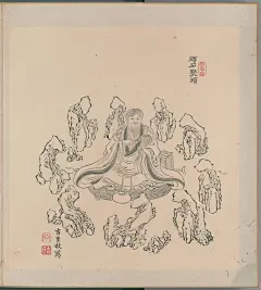【欣赏】清 冷枚 白描罗汉册 - 【工笔画素材】 - 【中国工笔画论坛】 |工笔画|工笔画视频|工笔花鸟|工笔山水|工笔人物|