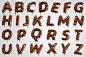 Chocolate Text 3D Letters Set