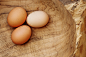 Photograph Three eggs in a wooden bowl by elkevogelsang on 500px