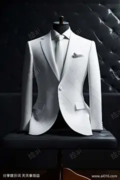 白色西装_提示词查看_Midjourneyai绘图工具关键词描述词咒语_896X1344像素-拍摄,模特,定制,优雅,西装,写实-提示词编号:2023082413212995-绘ai-www.ai016.com-素材库-sucai1.cn