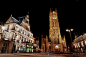 聚焦比利时建筑,根特古城的夜色  
