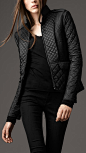 Burberry Cinched Waist Quilted Jacket