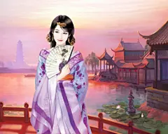 手绘古风美人