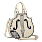 Embroidered Violin Tote - The Urban Doll