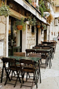 Street cafe in Split, Croatia