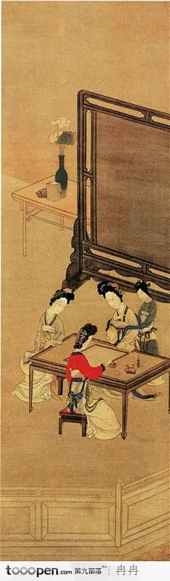 人物篇-下棋的古代女子