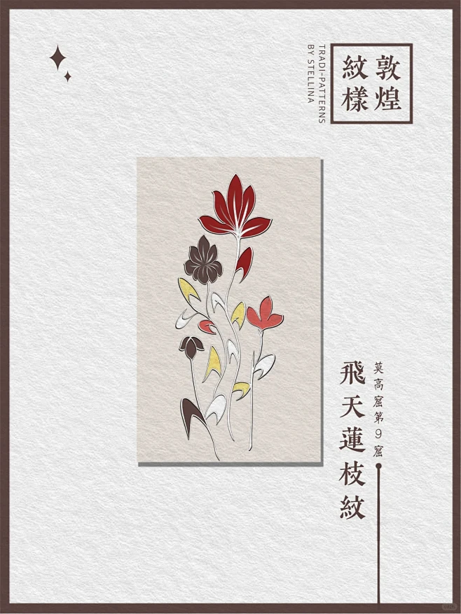 分享｜敦煌纹样｜植物纹合集 #05