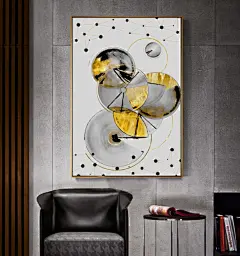 轻奢抽象装饰画（高清喷绘，晶瓷画）