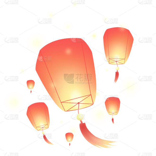 中国风中秋节氛围贴纸
