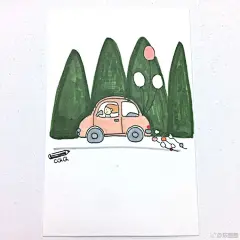 描边：樱花针管笔，上色：马克笔

#简笔画教程##简笔画##手绘，漫画，简笔卡通画##跟着圈圈来画画# ​​​​