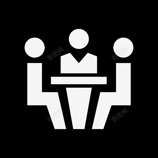 会议室商务会议团队会议图标 页面网页 平面电商 创意素材-花瓣网