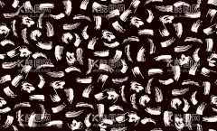 字母  - 源文件下载【酷图网】字母,黑白,大牌,水墨数码印花,潮流,