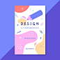 Hand drawn colorful design book cover Free Vector