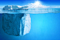 创意冰山海面景色高清图片 - 素材中国16素材网
