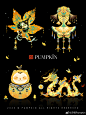 敦煌｜四季复古插画系... - @方楠Pumpkin的微博 - 微博