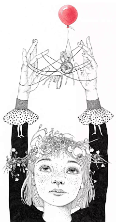 尸子尸采集到插画集2。