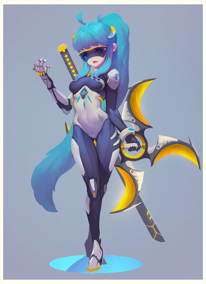 资深角色原画师grandia元作品欣赏-欧美卡通-微元素element3ds