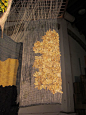 erica tanov possible curtain idea?? leaves trapped in between two layers: 