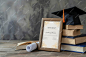 Class of 2024 prom invitation mockup design