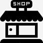 简洁小区商店图标 页面网页 平面电商 创意素材
