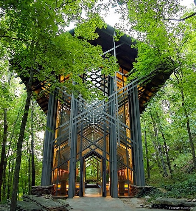 Thorncrown Chapel is...