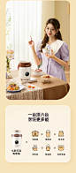 七彩叮当小电炖锅煮粥神器专用锅迷你小型家用多功能燕窝炖盅汤锅-tmall.com天猫