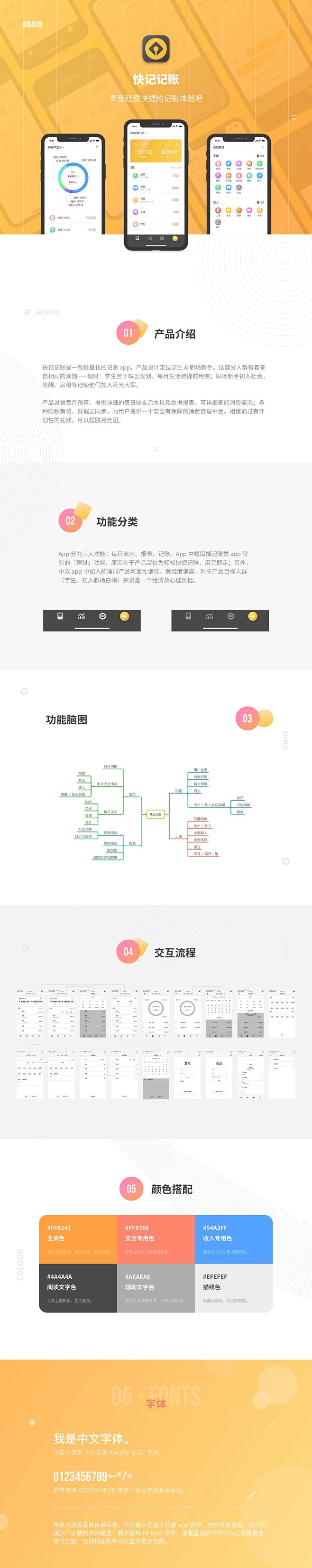 快记记账概念 app 设计