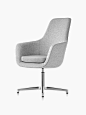 Saiba Conference Chair — The Saiba Conference Chair by Naoto Fukasawa for Geiger shows off sophisticated simplicity, with a sculpted silhouette that elevates the room. This executive and lounge seating is intuitively beautiful and provides easy comfort to