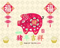 贺卡,猪年,月亮,新年前夕,春节,请柬,灯笼,纸灯笼,背景分离,中国灯笼
